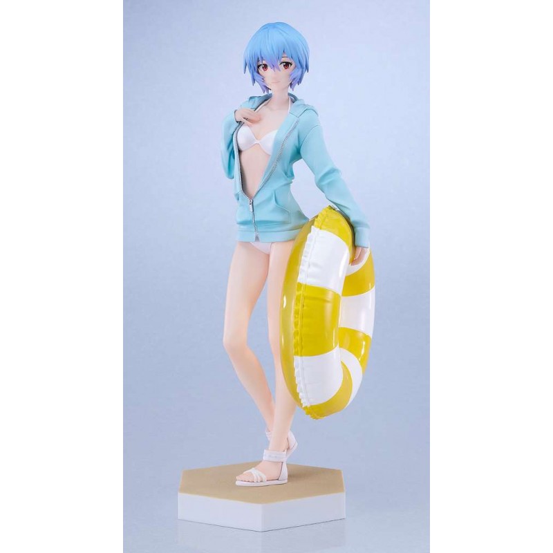 GOOD SMILE COMPANY REBUILD OF EVANGELION REI AYANAMI BEACH QUEENS POP UP PARADE L SIZE STATUE PVC FIGURE