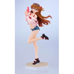 GOOD SMILE COMPANY REBUILD OF EVANGELION ASUKA LANGLEY BEACH QUEENS POP UP PARADE L SIZE STATUE PVC FIGURE