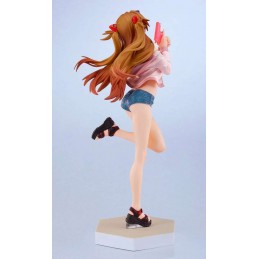 GOOD SMILE COMPANY REBUILD OF EVANGELION ASUKA LANGLEY BEACH QUEENS POP UP PARADE L SIZE STATUE PVC FIGURE