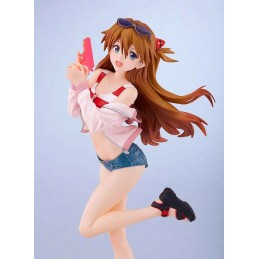 GOOD SMILE COMPANY REBUILD OF EVANGELION ASUKA LANGLEY BEACH QUEENS POP UP PARADE L SIZE STATUE PVC FIGURE