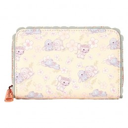 DISNEY STITCH AND ANGEL CHERRY BLOSSOM PORTAFOGLIO ZIP DONNA LOUNGEFLY