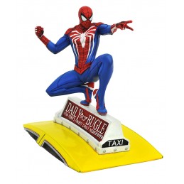 MARVEL GALLERY SPIDER-MAN ON TAXI FIGURE STATUA DIAMOND SELECT