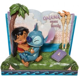 DISNEY LILO AND STITCH STORYBOOK STATUA FIGURE ENESCO