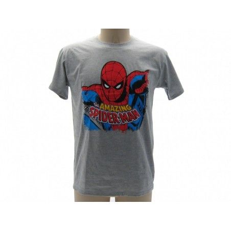 MAGLIA T SHIRT MARVEL THE AMAZING SPIDERMAN GRIGIA