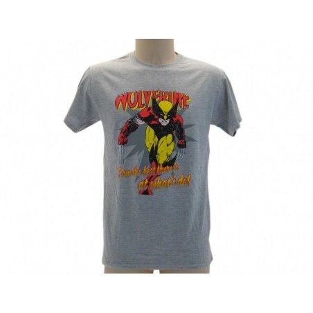 MAGLIA T SHIRT MARVEL WOLVERINE THE BEST GRIGIA