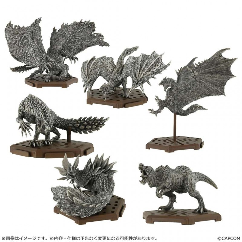 MONSTER HUNTER TRADING FIGURES STONE VER. DISPLAY SET 6 MINI FIGURES CAPCOM MONSTER HUNTER TRADING FIGURES STONE VER. DISPLAY SET 6 MINI FIGURES CAPCOM