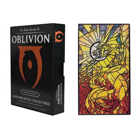 THE ELDER SCROLLS IV OBLIVION AKATOSH METAL COLLECTIBLE INGOT