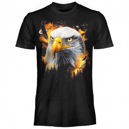 T SHIRT DARK EMBER EAGLE HEAD