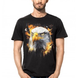 T SHIRT DARK EMBER EAGLE HEAD