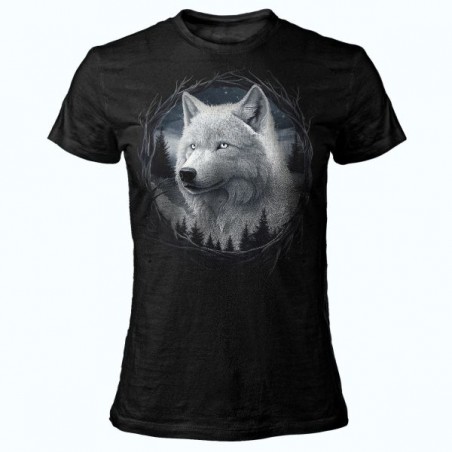 T SHIRT LADY DARK EMBER WOLF