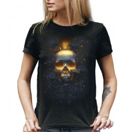 MAGLIA T SHIRT DONNA DARK EMBER TESCHIO
