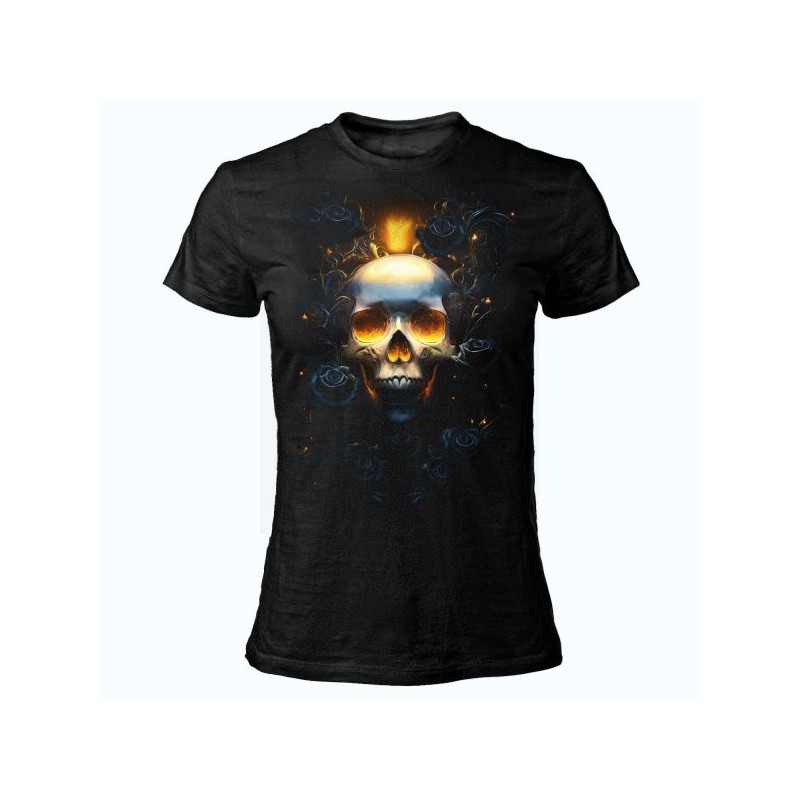 T SHIRT LADY DARK EMBER SKULL T SHIRT LADY DARK EMBER SKULL