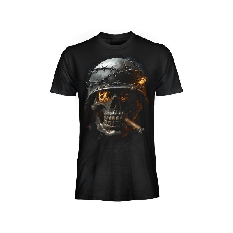 T SHIRT DARK EMBER SOLDIER SKULL T SHIRT DARK EMBER SOLDIER SKULL