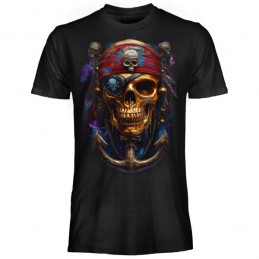 MAGLIA T SHIRT DARK EMBER TESCHIO PIRATA