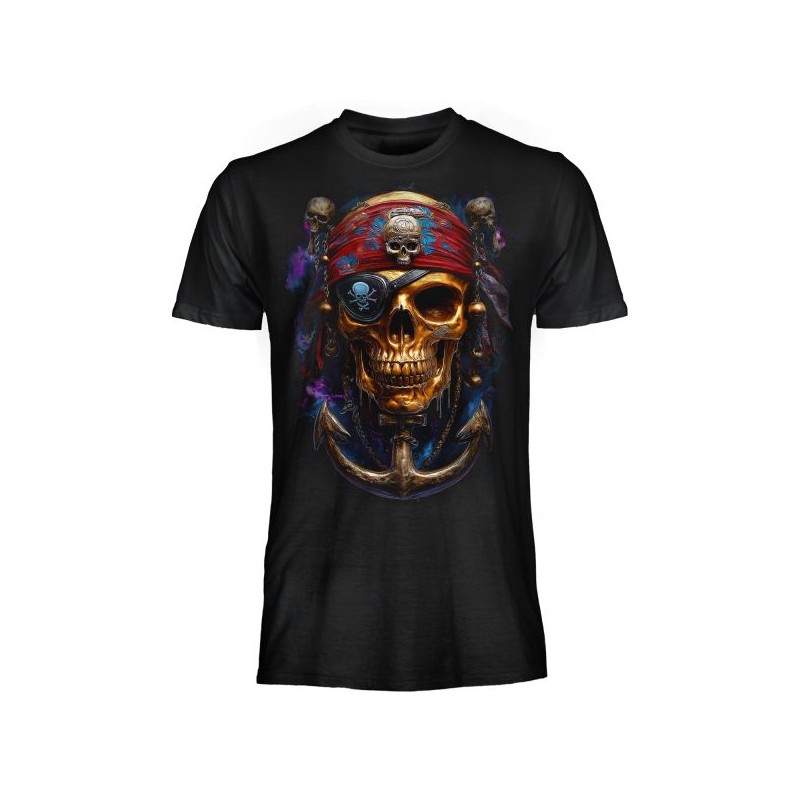 MAGLIA T SHIRT DARK EMBER TESCHIO PIRATA MAGLIA T SHIRT DARK EMBER TESCHIO PIRATA