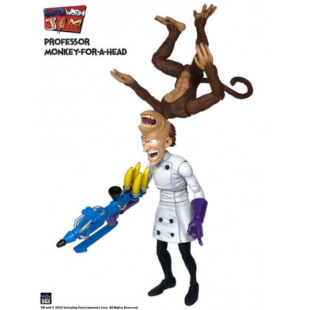EARTHWORM JIM PROFESSOR MONKEY-FOR-A-HEAD 28CM ACTION FIGURE