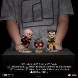 IRON STUDIOS DEADPOOL & WOLVERINE UNMASKED SET 3X MINICO FIGURE RESIN STATUE