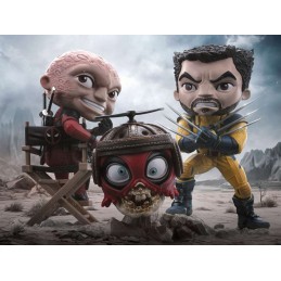 DEADPOOL & WOLVERINE UNMASKED SET MINICO FIGURE STATUA IRON STUDIOS
