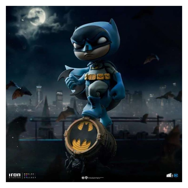 BATMAN ON BAT-SIGNAL MINICO FIGURE STATUA IRON STUDIOS BATMAN ON BAT-SIGNAL MINICO FIGURE STATUA IRON STUDIOS