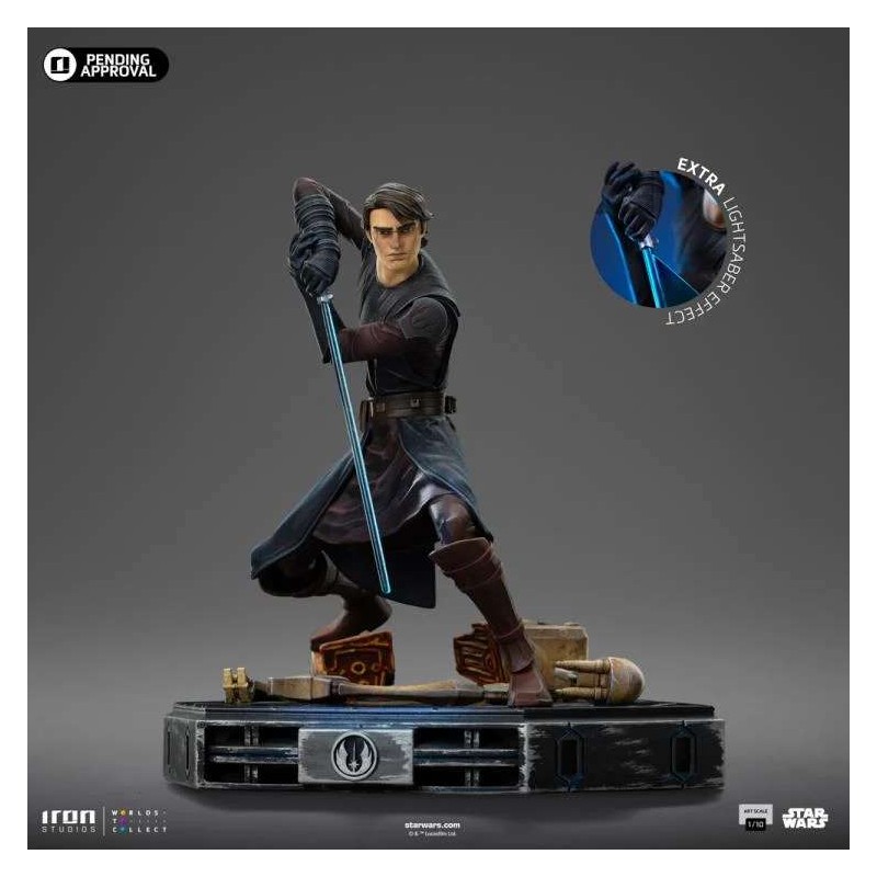 STAR WARS THE CLONE WARS ANAKIN SKYWALKER ART SCALE 1/10 STATUA FIGURE IRON STUDIOS STAR WARS THE CLONE WARS ANAKIN SKYWALKER ART SCALE 1/10 STATUA FIGURE IRON STUDIOS