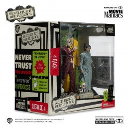 BEETLEJUICE 2 MOVIE MANIACS BEETLEJUICE 4-PACK ACTION FIGURE MC FARLANE