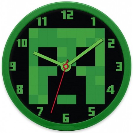 MINECRAFT CREEPER OROLOGIO DA MURO 25CM