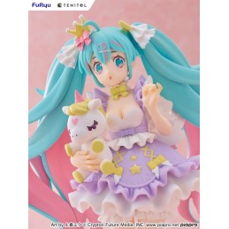 FURYU HATSUNE MIKU YUMEKAWA PRINCESS LAVANDER TENITOL PVC FIGURE STATUE