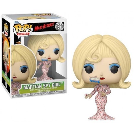 FUNKO POP! MARS ATTACKS! MARTIAN SPY GIRL BOBBLE HEAD FIGURE