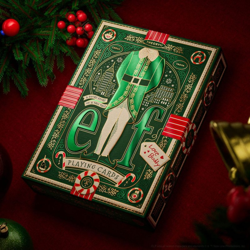 ELF UN ELFO DI NOME BUDDY PREMIUM PLAYING CARDS MAZZO CARTE DA GIOCO THEORY11 ELF UN ELFO DI NOME BUDDY PREMIUM PLAYING CARDS MAZZO CARTE DA GIOCO THEORY11
