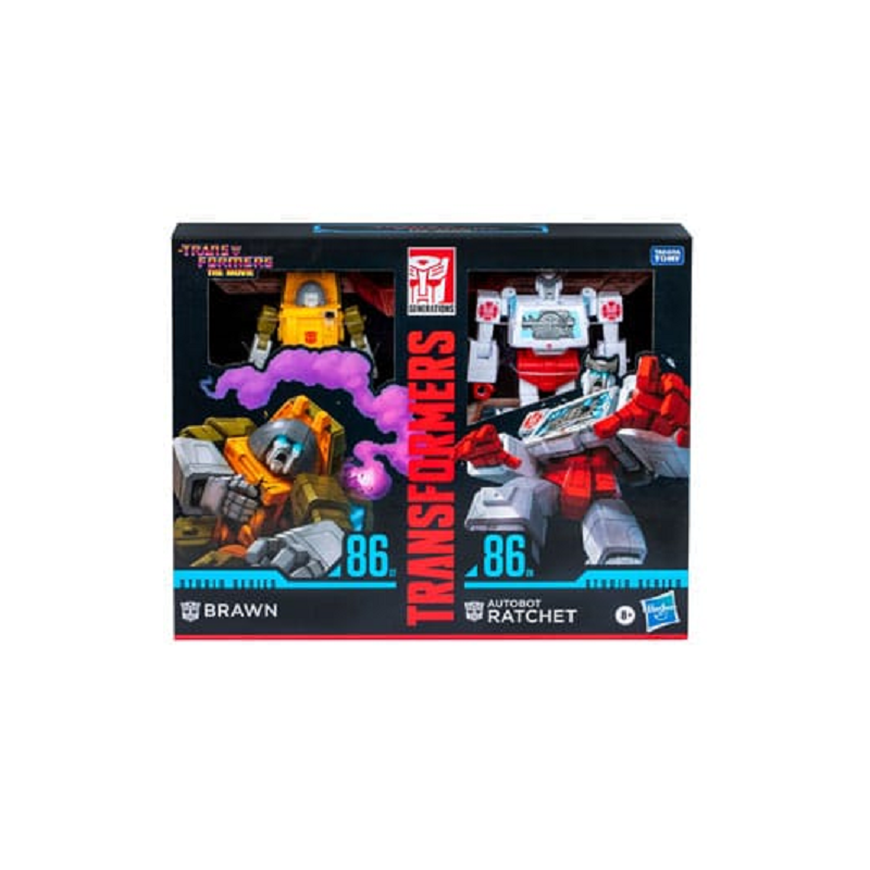 HASBRO TRANSFORMERS THE MOVIE STUDIO SERIES BRAWN & AUTOBOT RATCHET 2-PACK ACTION FIGURE HASBRO TRANSFORMERS THE MOVIE STUDIO SERIES BRAWN & AUTOBOT RATCHET 2-PACK ACTION FIGURE