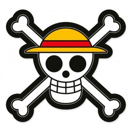 ONE PIECE JOLLY ROGER 3D CUSCINO 33X33CM HERDING