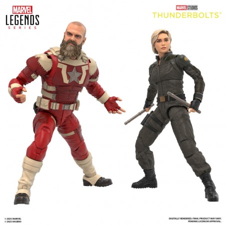 MARVEL LEGENDS THUNDERBOLTS YELENA BELOVA & RED GUARDIAN 2-PACK ACTION FIGURES