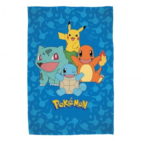 POKEMON STARTERS COPERTA IN PILE 130X160CM