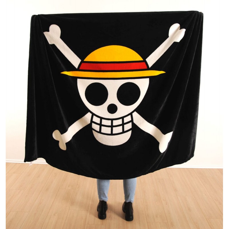 HERDING ONE PIECE JOLLY ROGER FLEECE BLANKET 150X200CM HERDING ONE PIECE JOLLY ROGER FLEECE BLANKET 150X200CM