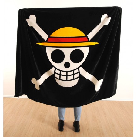 ONE PIECE JOLLY ROGER COPERTA IN PILE 150X200CM
