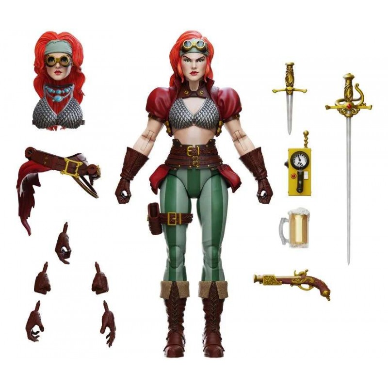 BOSS FIGHT STUDIO RED SONJA STEAMPUNK LEGEND VERSION HERO H.A.C.K.S. SERIES ACTION FIGURE BOSS FIGHT STUDIO RED SONJA STEAMPUNK LEGEND VERSION HERO H.A.C.K.S. SERIES ACTION FIGURE
