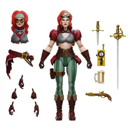 RED SONJA STEAMPUNK LEGEND HERO H.A.C.K.S. ACTION FIGURE