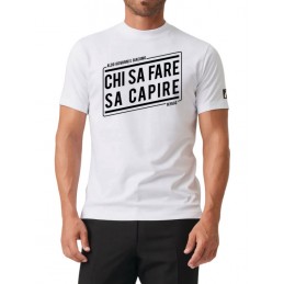 CHI SA FARE SA CAPIRE T-SHIRT BIANCA TAGLIA L MYAGG