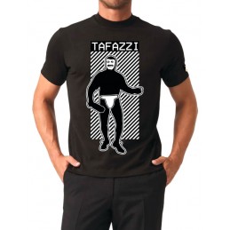 TAFAZZI T-SHIRT NERA TAGLIA L MYAGG