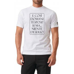 E COSI DOMANI TI SPOSI T-SHIRT BIANCA TAGLIA L MYAGG