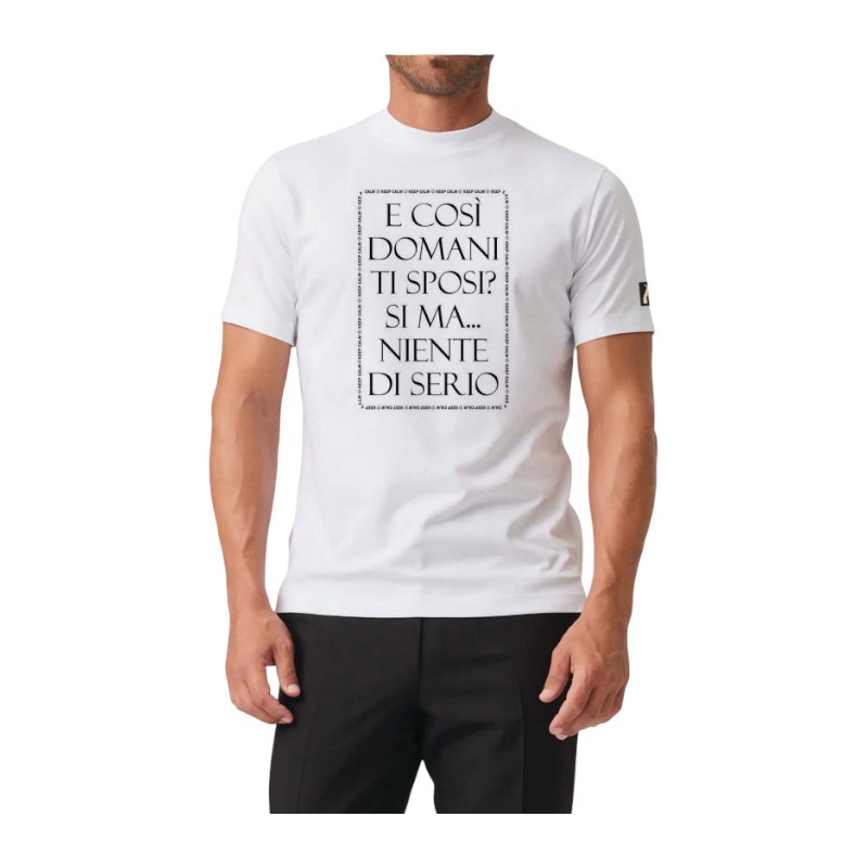 E COSI DOMANI TI SPOSI T-SHIRT BIANCA TAGLIA L MYAGG E COSI DOMANI TI SPOSI T-SHIRT BIANCA TAGLIA L MYAGG
