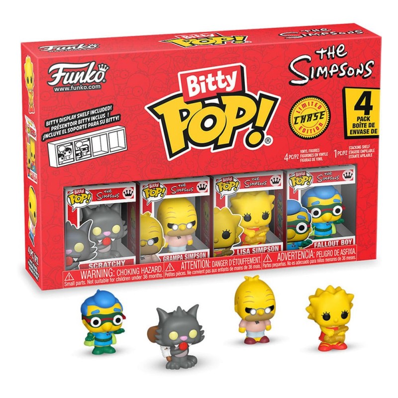 FUNKO FUNKO BITTY POP! SIMPSONS 4-PACK SERIES 4 MINI FIGURES FUNKO FUNKO BITTY POP! SIMPSONS 4-PACK SERIES 4 MINI FIGURES