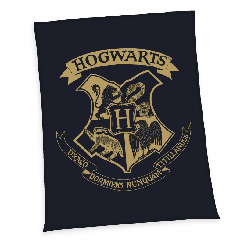 HARRY POTTER HOGWARTS LOGO COPERTA IN PILE 150X200CM HERDING HARRY POTTER HOGWARTS LOGO COPERTA IN PILE 150X200CM HERDING