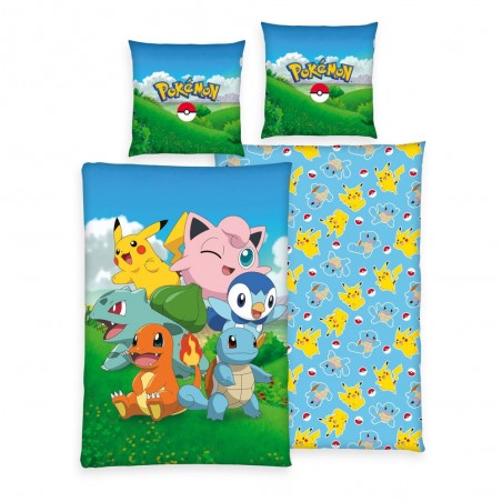 POKEMON KANTO GROUP DUVET COVER AND PILLOWCASE SET