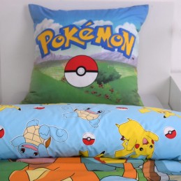 HERDING POKEMON KANTO GROUP DUVET COVER AND PILLOWCASE SET