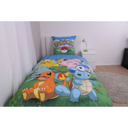 HERDING POKEMON KANTO GROUP DUVET COVER AND PILLOWCASE SET