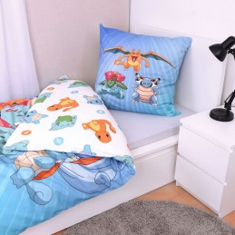 HERDING POKEMON KANTO EVOLUTIONS DUVET COVER AND PILLOWCASE SET