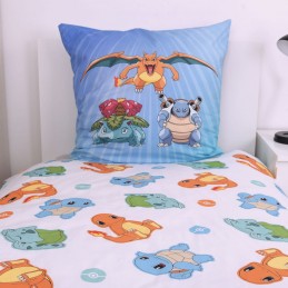 HERDING POKEMON KANTO EVOLUTIONS DUVET COVER AND PILLOWCASE SET
