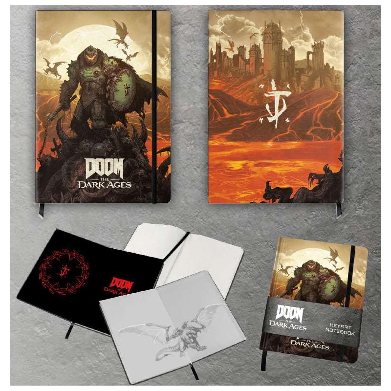 DEVPLUS DOOM THE DARK AGES KEYART A5 NOTEBOOK 14X21CM DEVPLUS DOOM THE DARK AGES KEYART A5 NOTEBOOK 14X21CM