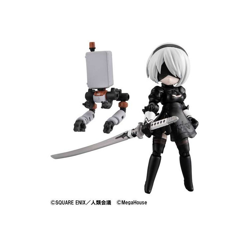 NIER AUTOMATA DESKTOP ARMY 1.1A 2B ACTION FIGURE MEGAHOUSE NIER AUTOMATA DESKTOP ARMY 1.1A 2B ACTION FIGURE MEGAHOUSE